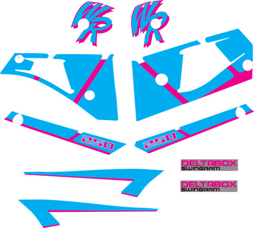 Yamaha 250 1991 decal - wr,