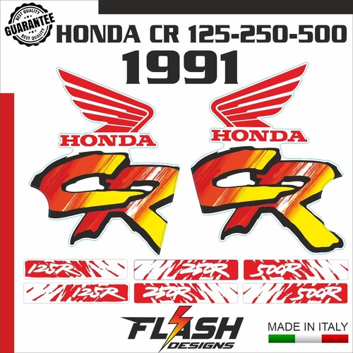 Adesivi honda 125 250 1991 - cr,